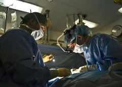 Doctors performing an operation