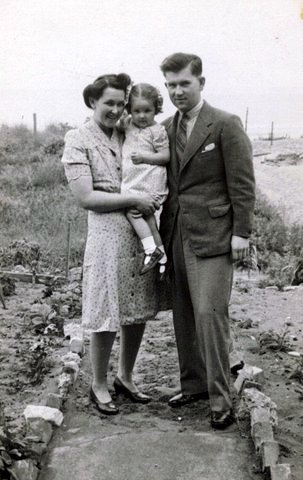 Valerie with her parents